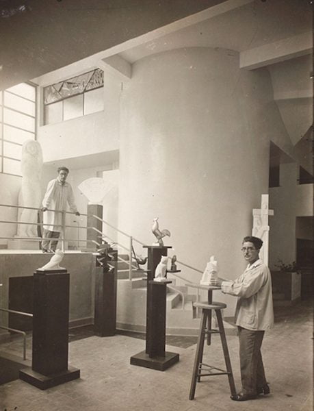 Les frères Martel dans leur atelier