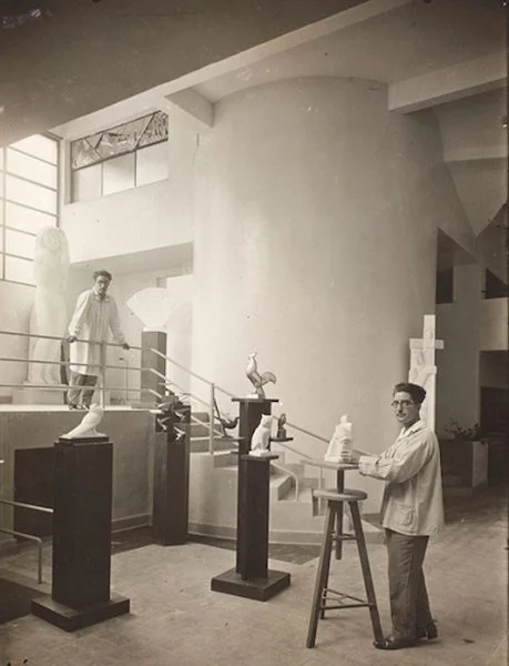 Les frères Martel dans leur atelier