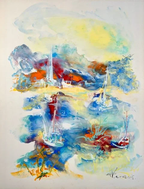 Paul-Verbois-abstrait-bleu-oranger
