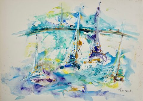Paul-Verbois-abstrait-horizon-courbe