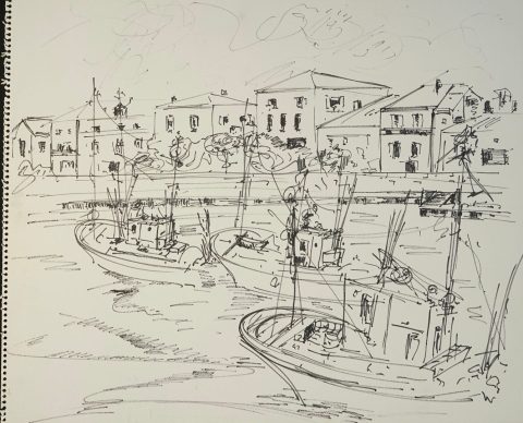 Paul-Verbois-croquis-port-de-la-flote