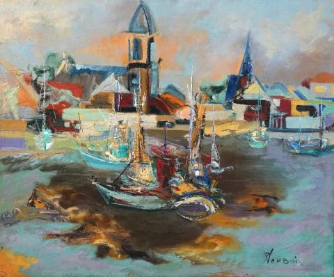 Paul-Verbois-entrée-port-St-gilles-croix-de-vie-1962