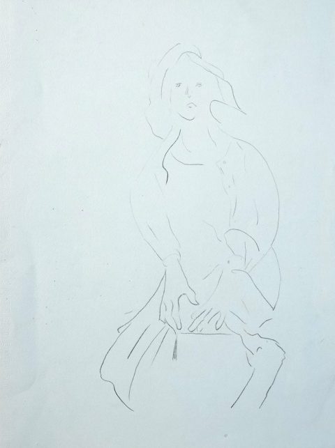 Paul-Verbois-esquisse-femme