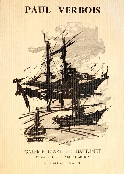 Paul Verbois exposition-Chartre-1974