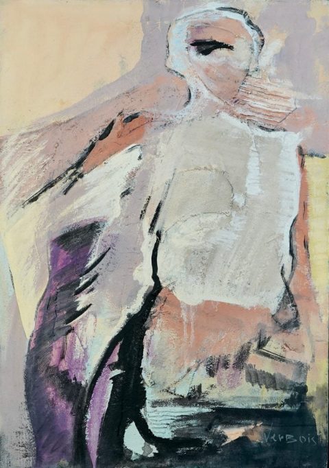 Paul-Verbois-femme-cubiste-collage-années-90