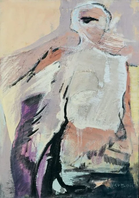 Paul-Verbois-femme-cubiste-collage-années-90