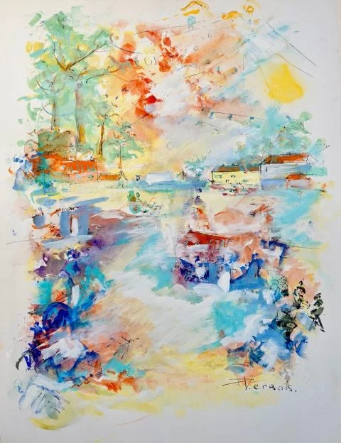 Paul-Verbois-fête-foraine-abstraite
