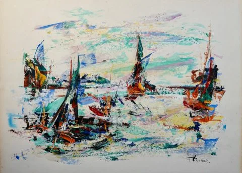 Paul-Verbois-gouache-marine-années-70-06