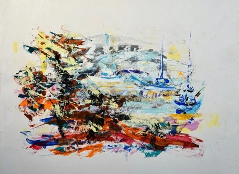 Paul-Verbois-gouache-marine-années-70-07