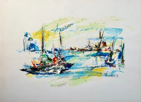 Paul-Verbois-gouache-marine-années-70-16