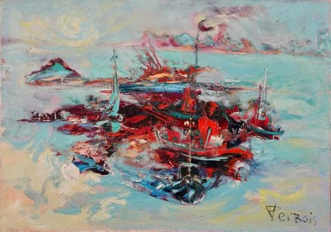 Paul-Verbois-les-barques-a-Pageot-1972