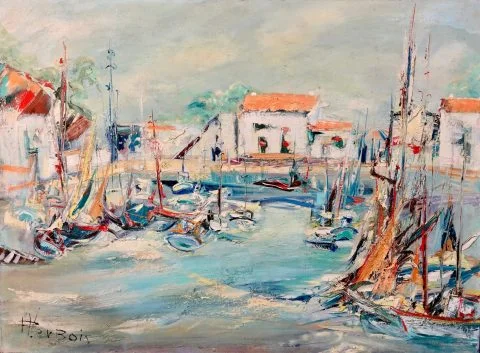Paul-Verbois-port-La-Flotte-en-Ré-années-80