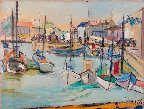 Paul-Verbois-port-ST-Gilles-croix-de-vie-1954