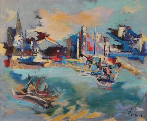 Paul-Verbois-port-de-St-Gilles-croix-de-vie-1971