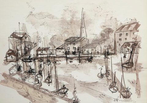 Paul-Verbois-un-port-bi-chromie